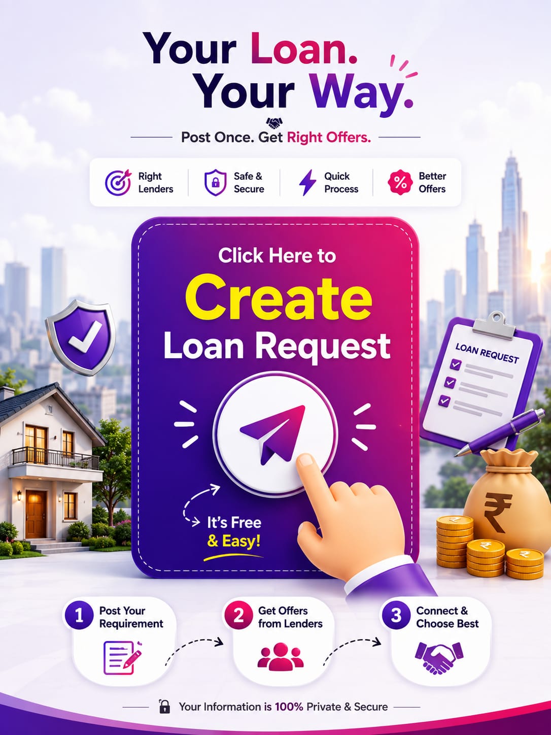 FinDeals mobile app — Smart Loans. Better Deals. Download on Google Play or the App Store.